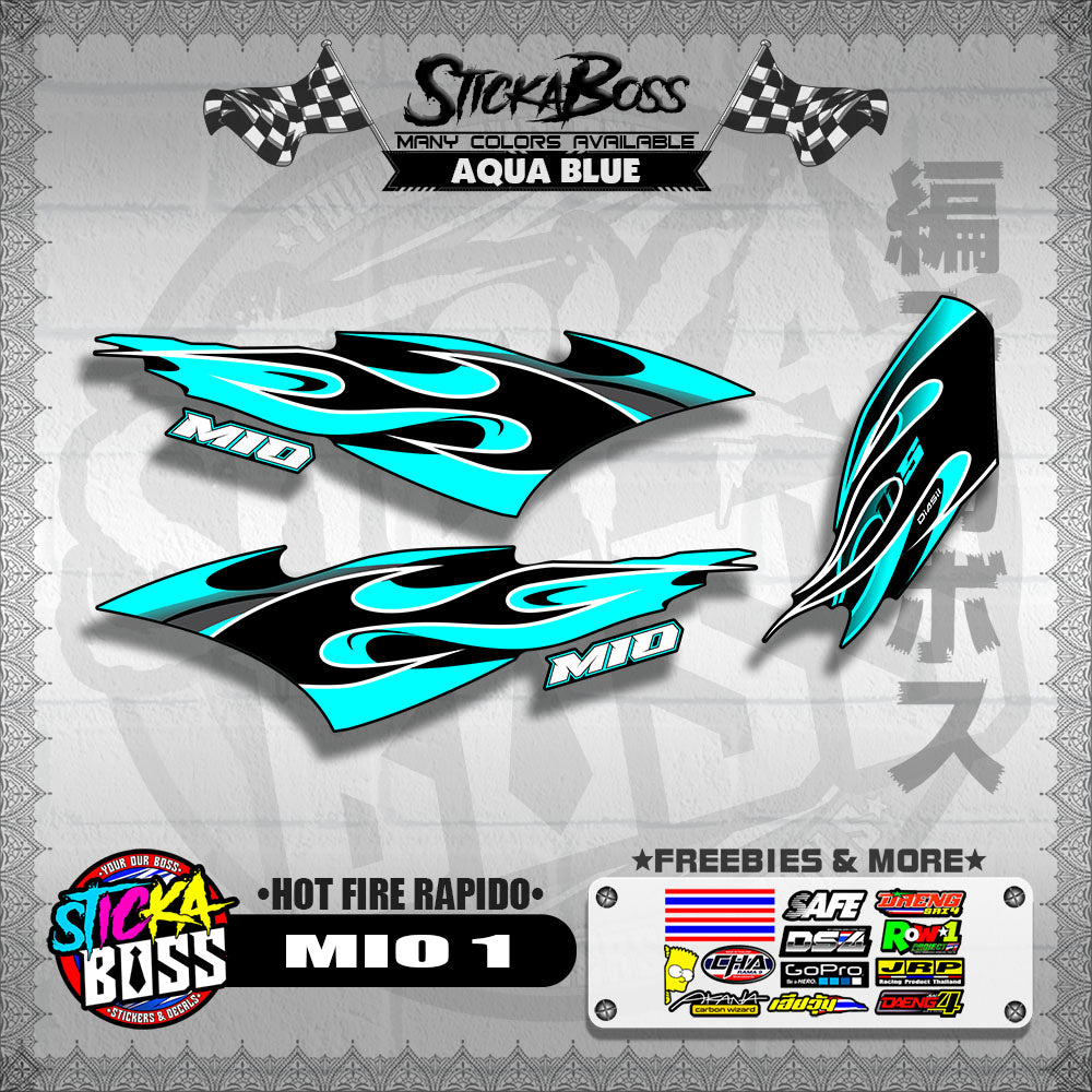MIO 1 DECALS ( HOT FIRE RAPIDO )【WITH FREEBIES】