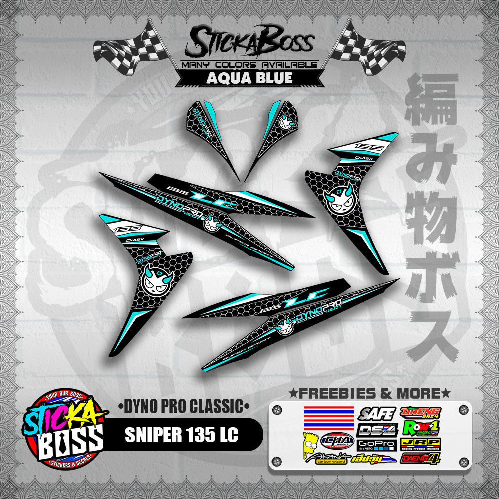 SNIPER 135 LC DECALS ( DYNO PRO CLASSIC )【WITH FREEBIES】