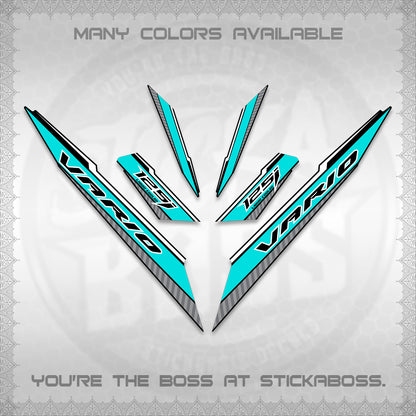 CLICK 125 V3 VARIO DECALS (2024 SV 12-A1 STYLE) STICKER DECALS By STICKABOSS