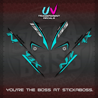 NMAX V1 THAI UV TRANSPARENT DECALS (2020 DESIGN) STICKER DECALS By STICKABOSS
