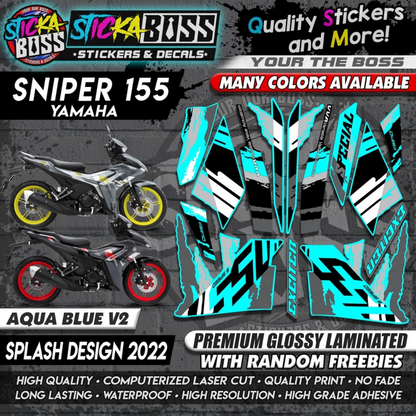 Sniper 155 NEW STOCK DECALS (SPLASH DESIGN 2022) MALAYSIAN CONCEPT【WITH FREEBIES】