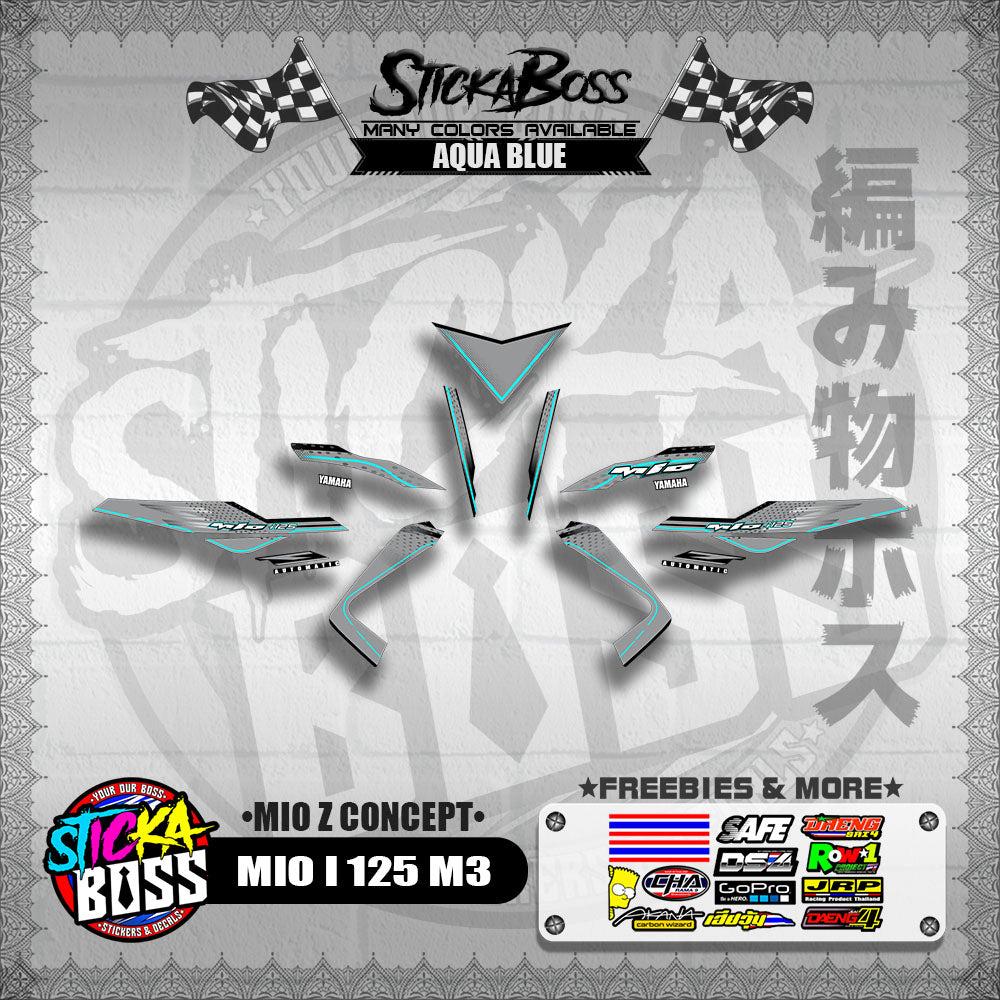 MIO I 125 M3 DECALS ( MIO Z CONCEPT )【WITH FREEBIES】
