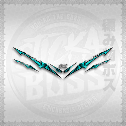 STICKER DECALS for MIO SPORT / MIO 1 (MSPSHEDCL) By STICKABOSS (SOFIE LAMINATED WATERPROOF)
