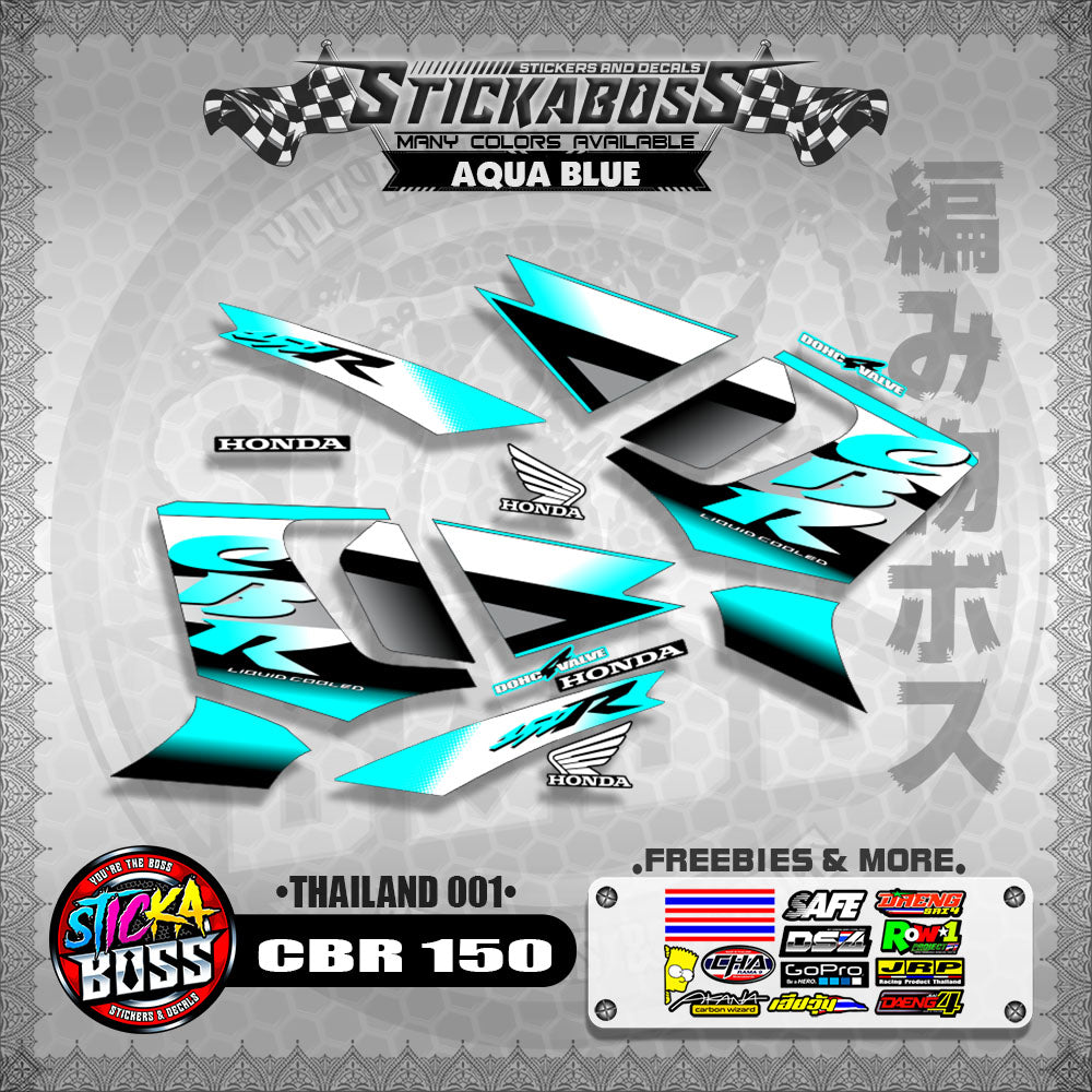 HONDA CBR 150 OLD DECALS ( THAILAND 001 )【WITH FREEBIES】