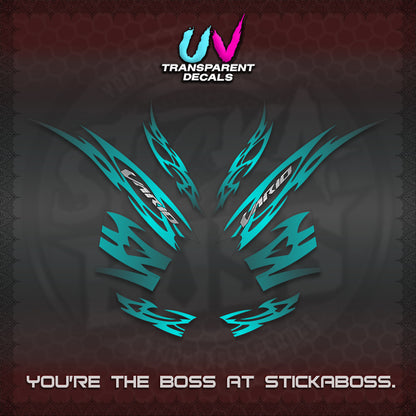 CLICK 125 V2 INDO STRIPING UV TRANSPARENT DECALS (2026 NUSANTARA MOTIF) STICKER DECALS By STICKABOSS
