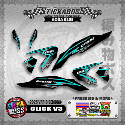 CLICK V3 INDO STICKER DECALS ( 2025 VARIO SEMOGA  )【WITH FREEBIES】