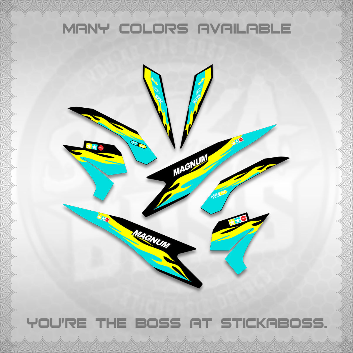 BEAT Fi V3 INDO DECALS (TAMIYA MAGNUM) STICKER DECALS By STICKABOSS