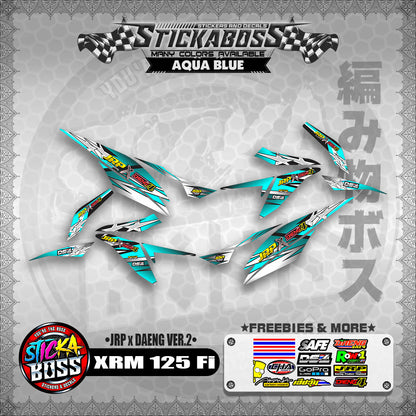 Honda XRM 125 Fi Decals - (JRP x DAENG VER.2)【PREMIUM GLOSSY LAMINATED】