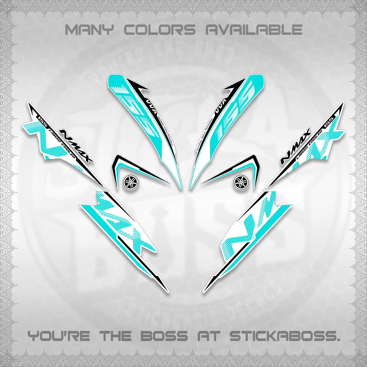 NMAX V1 THAI FOR WHITE DECALS (2020 DESIGN) STICKER DECALS By STICKABOSS