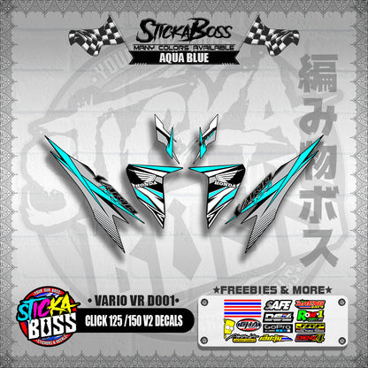 CLICK 125 / 150 V2 DECALS ( VARIO VR D001 )【WITH FREEBIES】