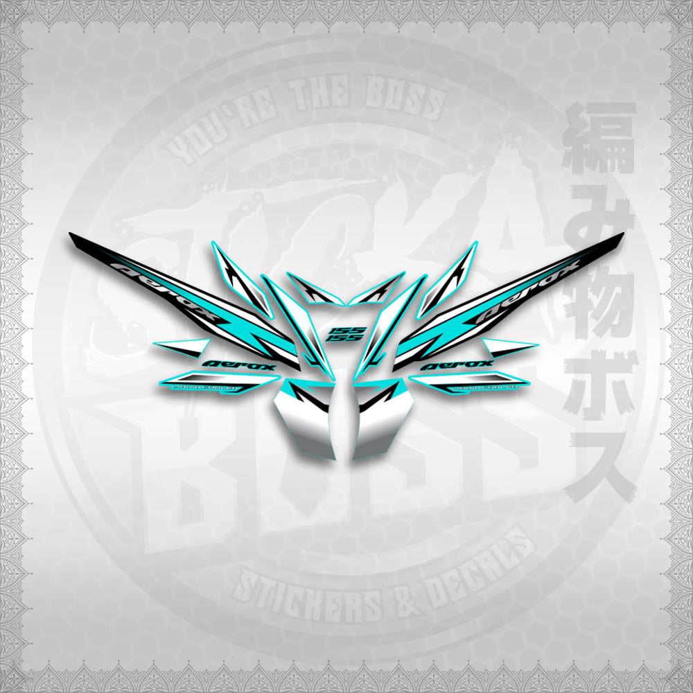 STICKER DECALS for AEROX 155 V2 MALAYSIAN (AV220SHCO) By STICKABOSS (SOFIE LAMINATED WATERPROOF)