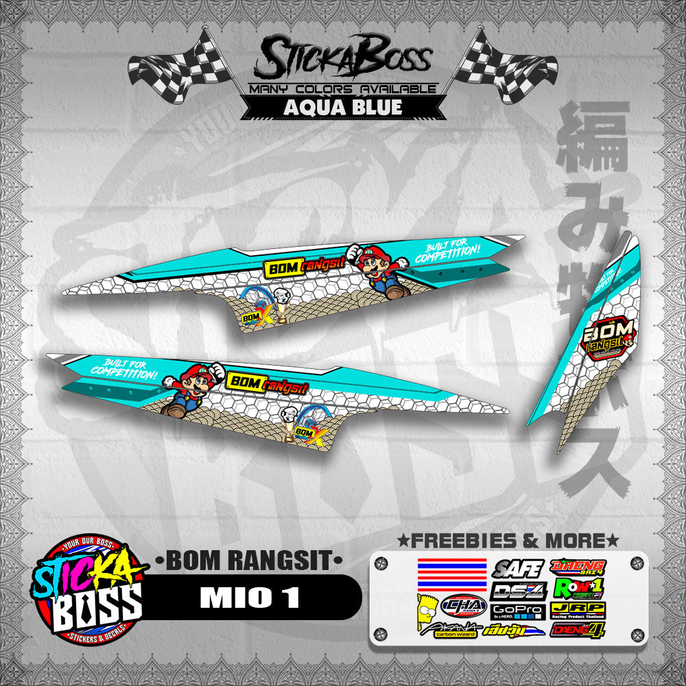 MIO 1 INDO DECALS ( BOM RANGSIT )【WITH FREEBIES】