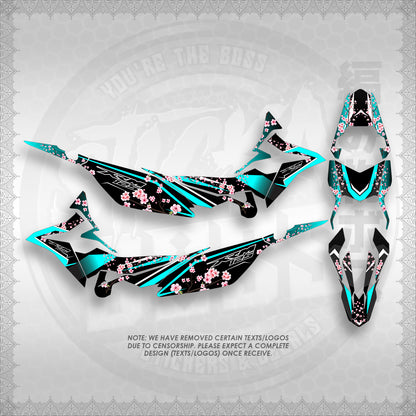 STICKER DECALS FOR XRM 125 FI FULL DECALS (X125FSAIN) By STICKABOSS (SOFIE LAMINATED WATERPROOF)