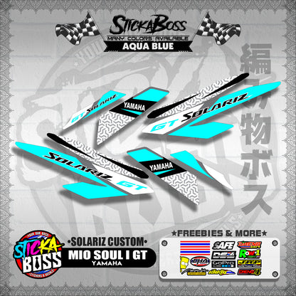 MIO SOUL I 125 GT DECALS ( SOLARIZ CUSTOM )【WITH FREEBIES】