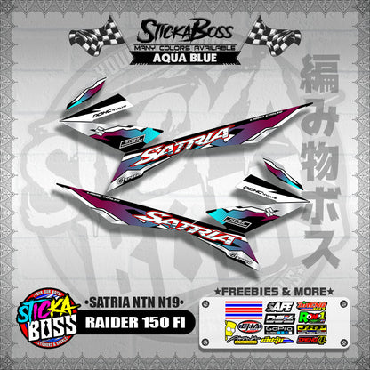 RAIDER 150 FI DECALS ( SATRIA NTN N19 )【WITH FREEBIES】