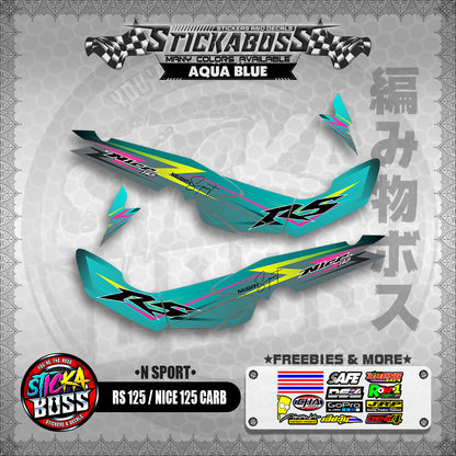 RS 125 NICE / 125 CARB STICKER DECALS ( N SPORT )【WITH FREEBIES】