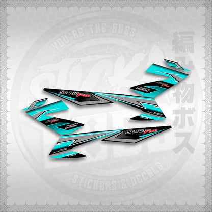 STICKER DECALS for RAIDER 150 FI THAI (RFIGRCUST03) By STICKABOSS (SOFIE LAMINATED WATERPROOF)