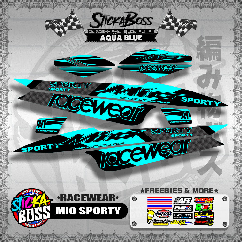 MIO SPORTY DECALS ( RACEWEAR )【WITH FREEBIES】