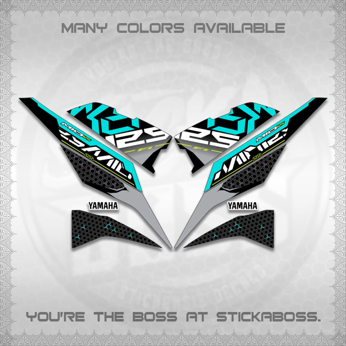 MIO I 125 M3 INDO-MALAY DECALS (DI ACARA DESIGN)STICKER DECALS By STICKABOSS