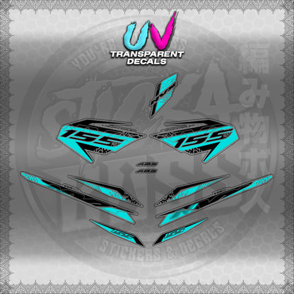 【PREMIUM UV PRINT】TRANSPARENT AEROX V3 ALPHA TURBO INDO (AV312TEDE)【WITH FREEBIES】