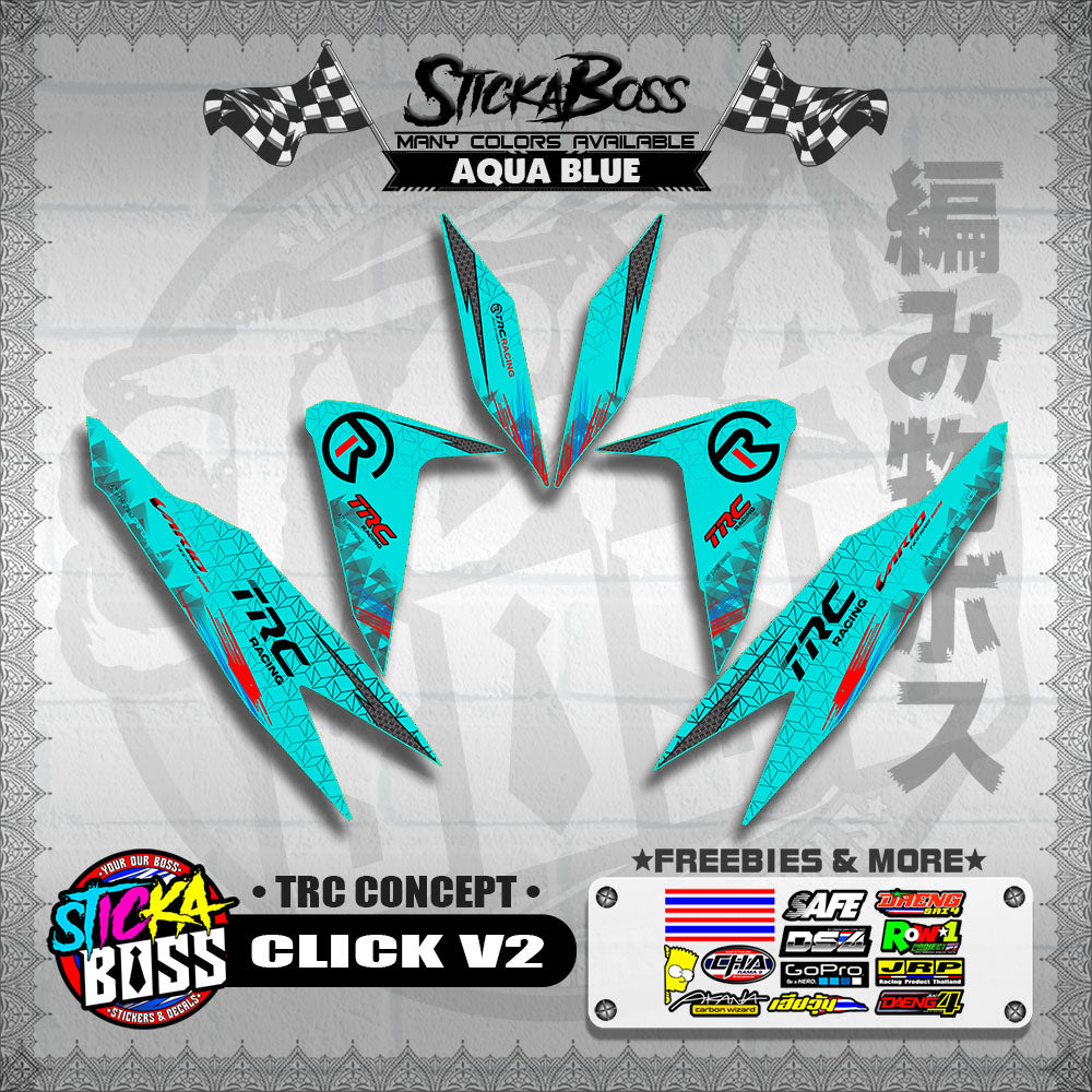 CLICK V2 DECALS ( TRC CONCEPT )【WITH FREEBIES】