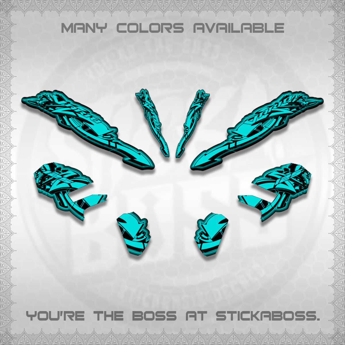 CLICK V3 STRIPING VARIO DECALS (GRAPHITY ARROW DESIGN)STICKER DECALS BY STICKABOSS