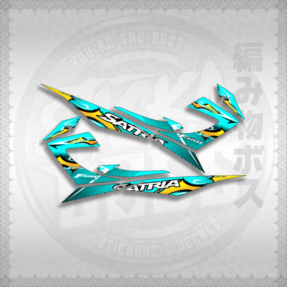 STICKER DECALS for RAIDER 150 REBORN CARB (RRCTHMATH01) By STICKABOSS (SOFIE LAMINATED WATERPROOF)