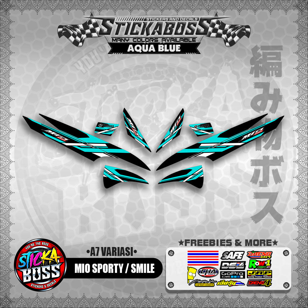 MIO SPORTY / SMILE INDO STICKER DECALS ( A7 VARIASI ) 【WITH FREEBIES】