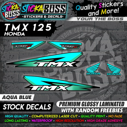Honda TMX 125 Alpha (Stock Decals)【PREMIUM GLOSSY LAMINATED】