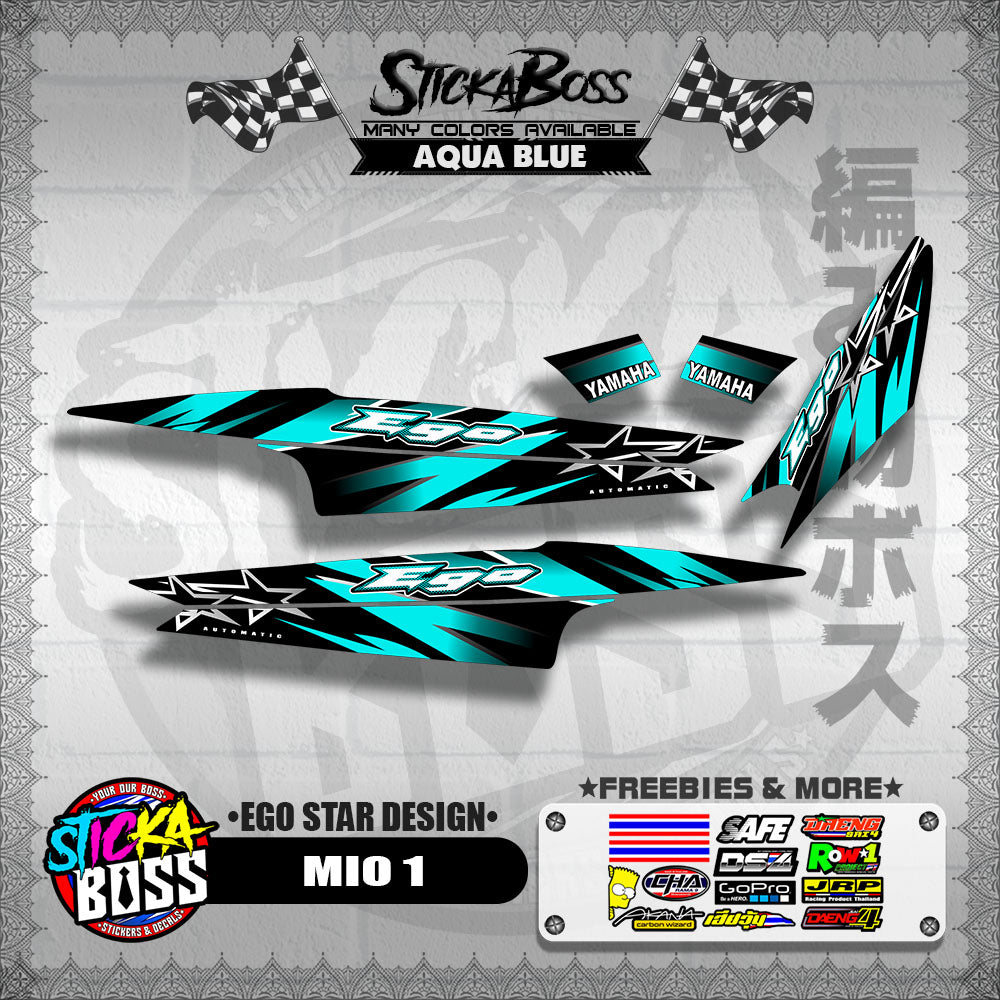 MIO 1 DECALS ( EGO STAR DESIGN )【WITH FREEBIES】
