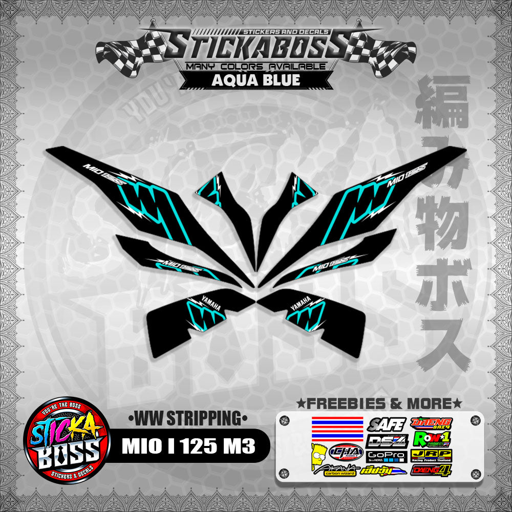 MIO I 125 M3 STICKER DECALS ( WW STRIPPING )【WITH FREEBIES】