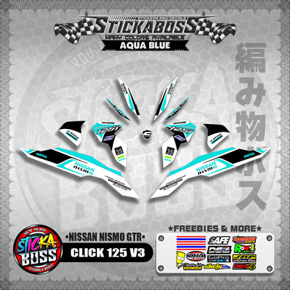 CLICK 125 V3 DECALS ( NISSAN NISMO GTR )【WITH FREEBIES】