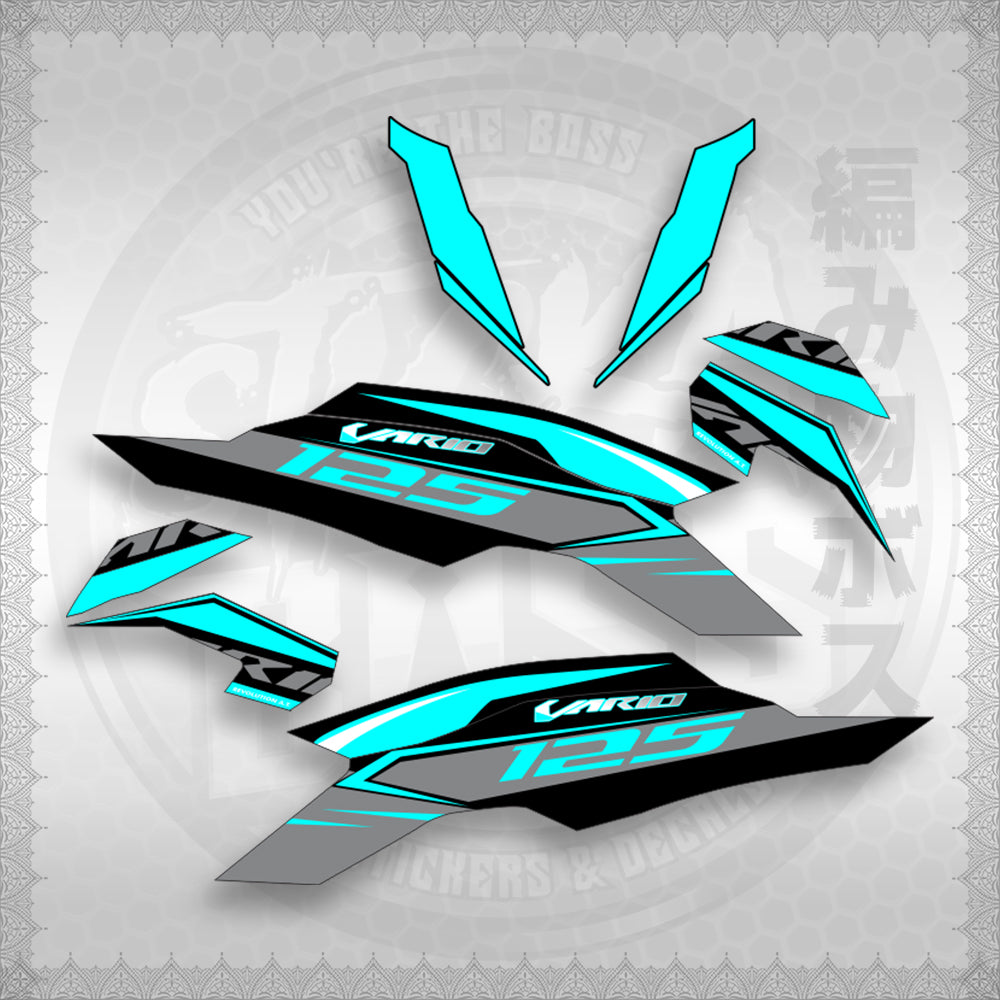 CLICK 125 V3 MALAY / INDO CONCEPT (CV3SLSTRA30) By STICKABOSS (SOFIE LAMINATED WATERPROOF)