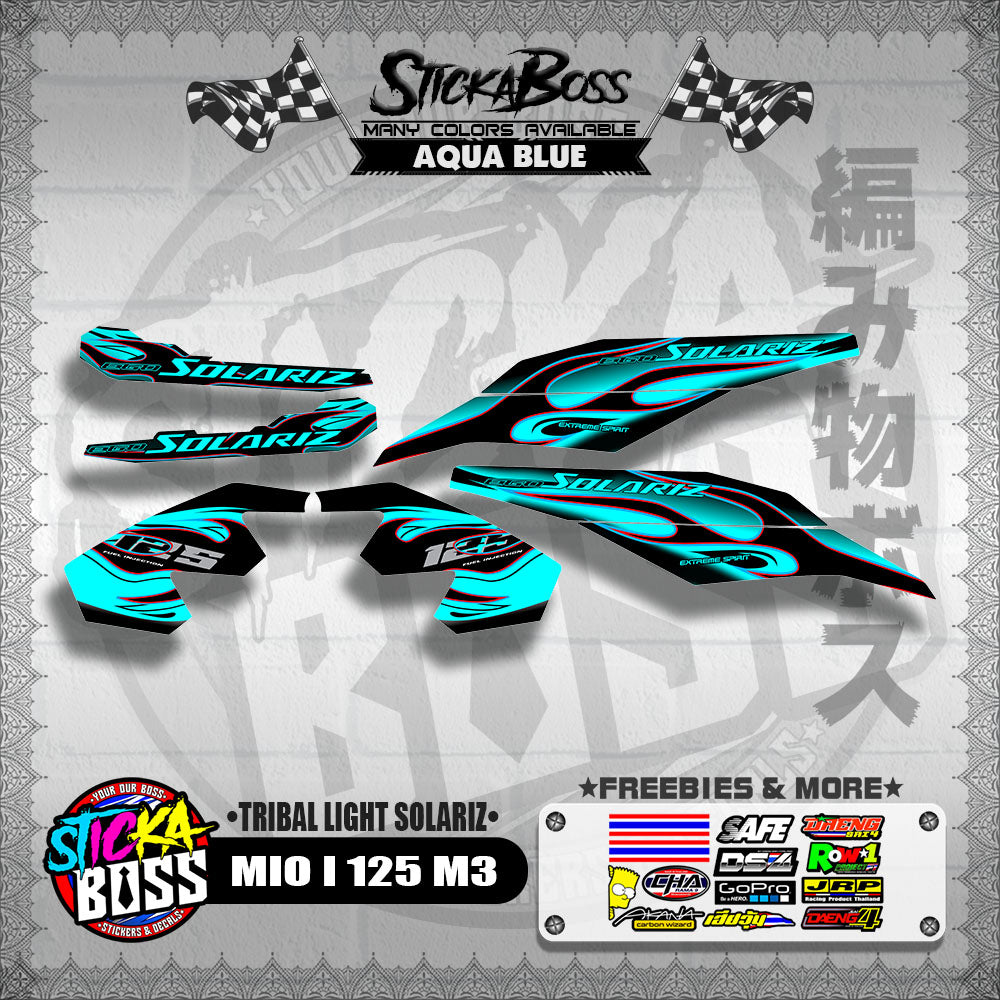 MIO I 125 M3 DECALS ( TRIBAL LIGHT SOLARIZ )【WITH FREEBIES】