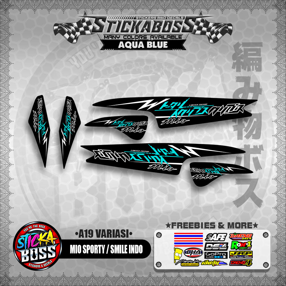 MIO SPORTY / SMILE INDO STICKER DECALS ( A19 VARIASI )【WITH FREEBIES】