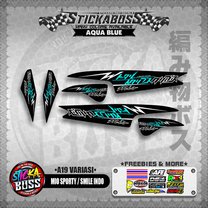 MIO SPORTY / SMILE INDO STICKER DECALS ( A19 VARIASI )【WITH FREEBIES】