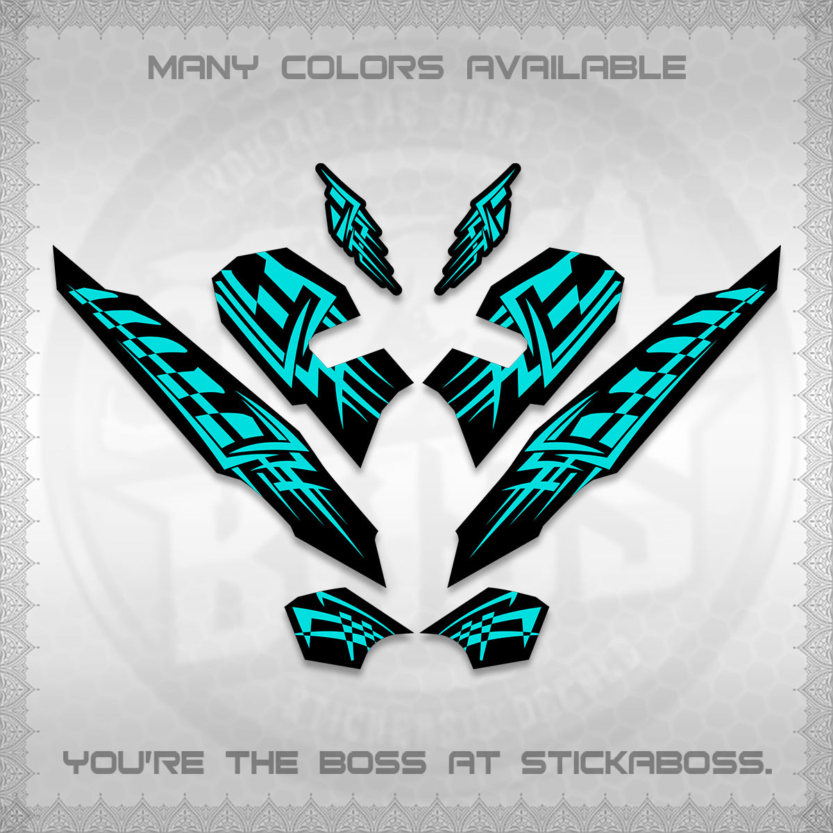 CLICK 125 V3 VARIO INDO-MALAY DECALS (2026 TRIBAL LINES DESIGN) STICKER DECALS By STICKABOSS