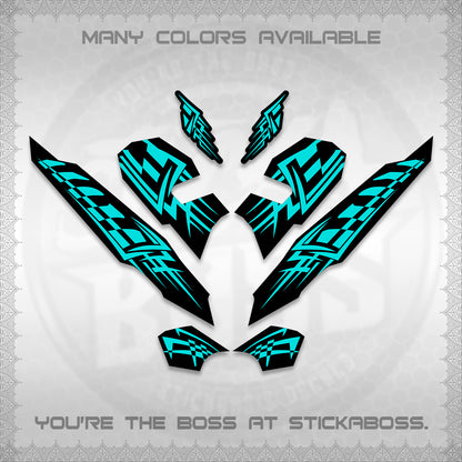CLICK 125 V3 VARIO INDO-MALAY DECALS (2026 TRIBAL LINES DESIGN) STICKER DECALS By STICKABOSS
