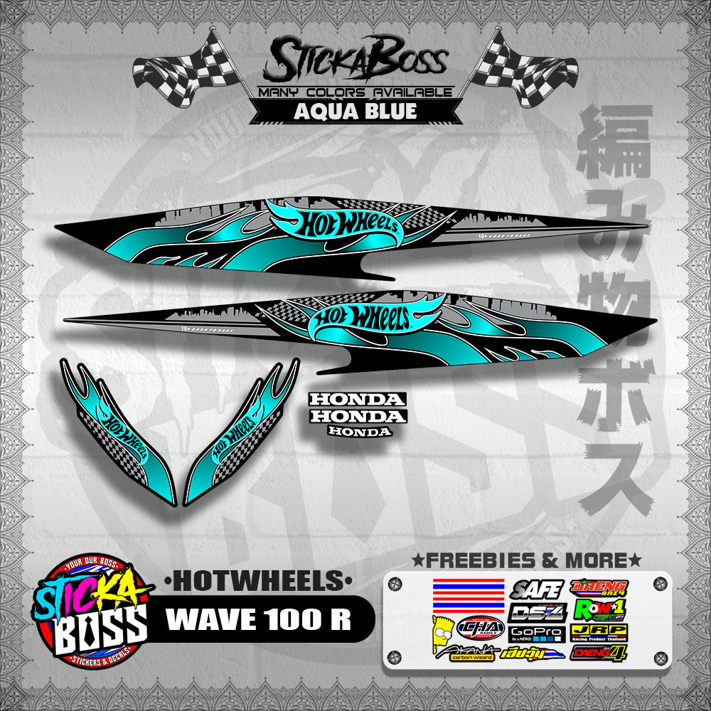 WAVE 100 R 2018 DECALS ( HOTWHEELS )【WITH FREEBIES】