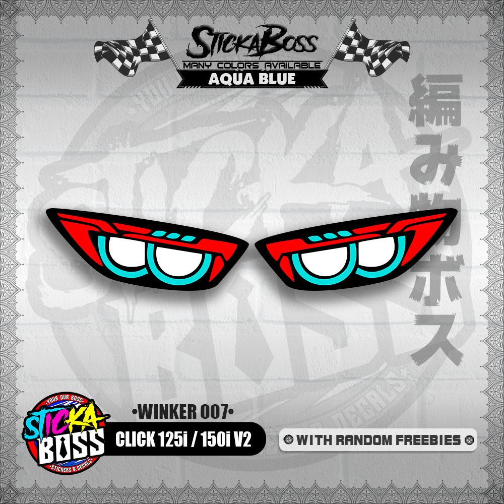 CLICK 125i / 150i V2 (WINKER 007) TRANSPARENT【WITH FREEBIES】