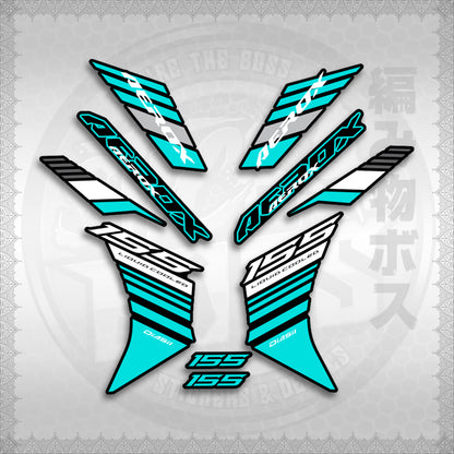 STICKER DECALS for AEROX V3 ALPHA TURBO INDO (AV3BAST) By STICKABOSS (SOFIE LAMINATED WATERPROOF)