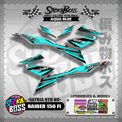 RAIDER 150 FI DECALS ( SATRIA NTN N8 )【WITH FREEBIES】