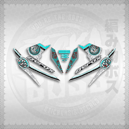 STICKER DECALS for AEROX V1 (AV1EXSPNV) By STICKABOSS (SOFIE LAMINATED WATERPROOF)