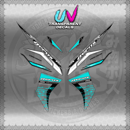 【PREMIUM UV PRINT】TRANSPARENT AEROX V3 ALPHA TURBO INDO (AV3NESTEDMA)【WITH FREEBIES】