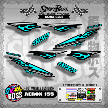 AEROX 155 DECALS ( HOT WHEELS DESIGNS )【WITH FREEBIES】