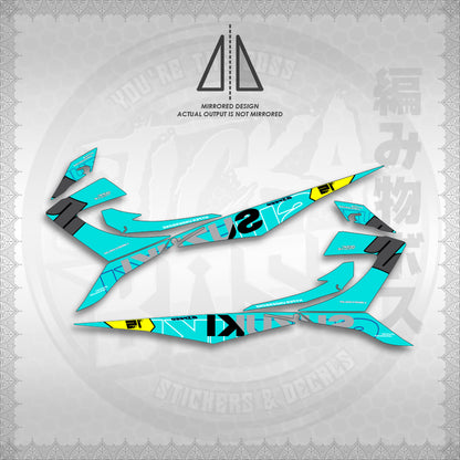 STICKER DECALS for RAIDER 150 REBORN CARB (RRCTPIN01) By STICKABOSS (SOFIE LAMINATED WATERPROOF)