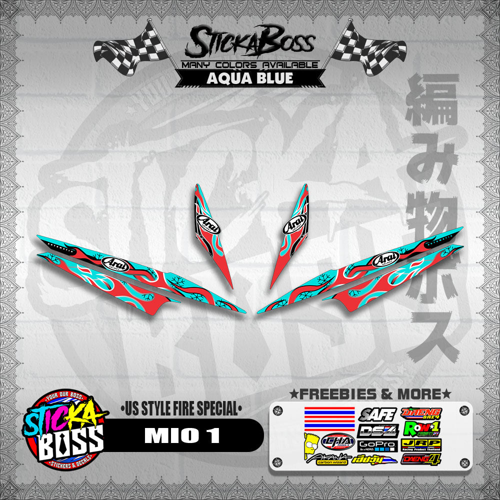 MIO 1 DECALS ( US STYLE FIRE SPECIAL )【WITH FREEBIES】