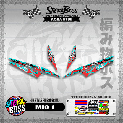 MIO 1 DECALS ( US STYLE FIRE SPECIAL )【WITH FREEBIES】