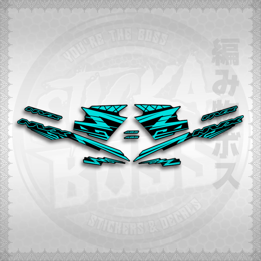 STICKER DECALS for AEROX V3 ALPHA TURBO INDO (AV314ARV9SE) By STICKABOSS (SOFIE LAMINATED WATERPROOF)