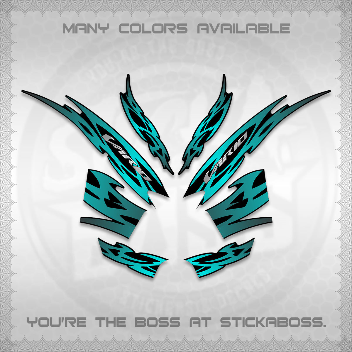 CLICK 125 V2 INDO STRIPING DECALS (2026 NUSANTARA MOTIF) STICKER DECALS By STICKABOSS